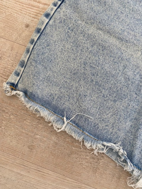 Jeans short maat XL lichtblauw denim