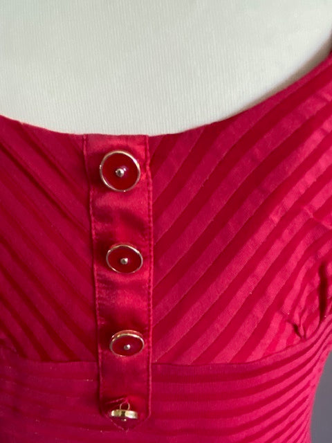 Mango Suit top in een opvallende rode kleur maat S