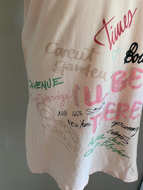 Liu Jo T-shirt in een zachte lichtroze kleur maat S