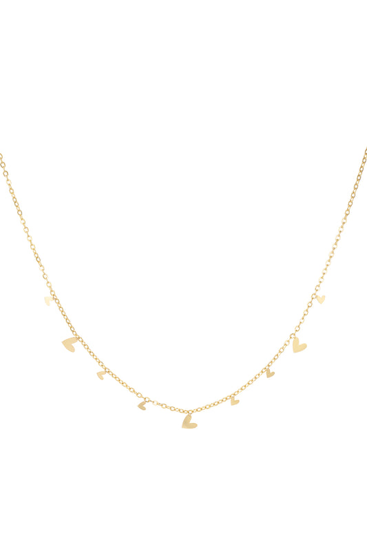 Elegant Stainless Steel Pendant Necklace - Silver & Gold