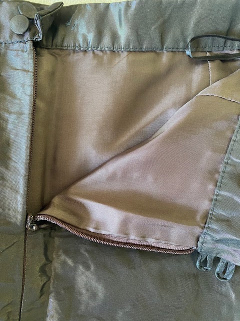 Suitekleding strapless top korset en rok met ruches maat 36 S