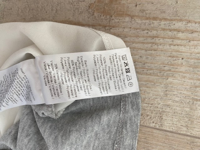 Fransa t shirt maat L wit grijs