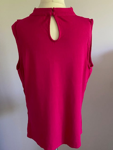 Morgan de Toi top choker/kant halslijn fuchsia / framboos maat XS
