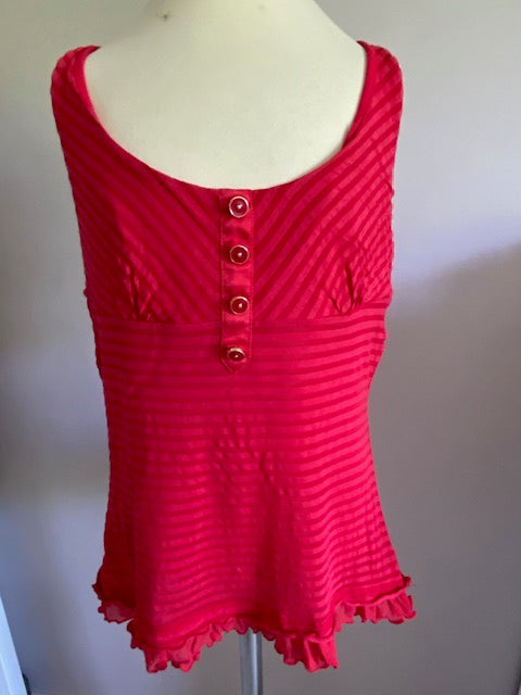 Mango Suit top in een opvallende rode kleur maat S