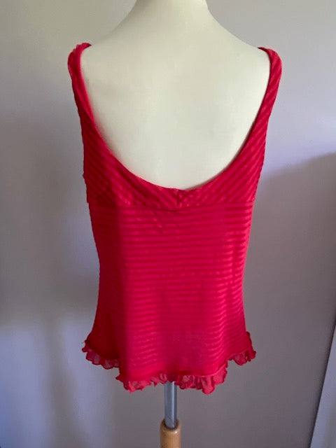 Mango Suit top in een opvallende rode kleur maat S