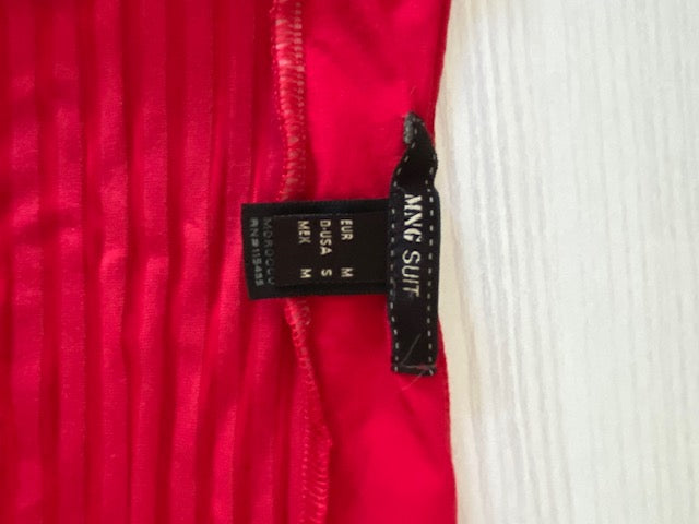 Mango Suit top in een opvallende rode kleur maat S
