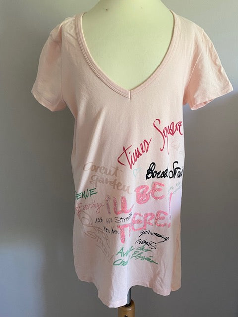 Liu Jo T-shirt in een zachte lichtroze kleur maat S