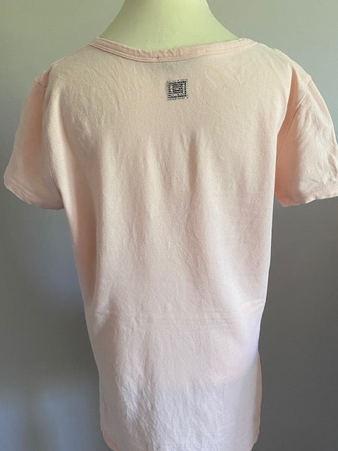 Liu Jo T-shirt in een zachte lichtroze kleur maat S