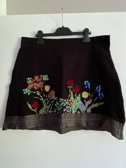 Desigual vintage rok maat L large uniek & kleurrijk