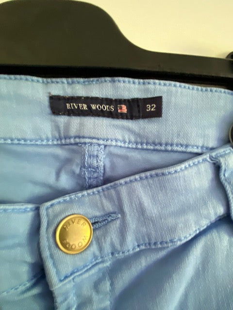 River Woods broek met bloemendetail maat 32 M