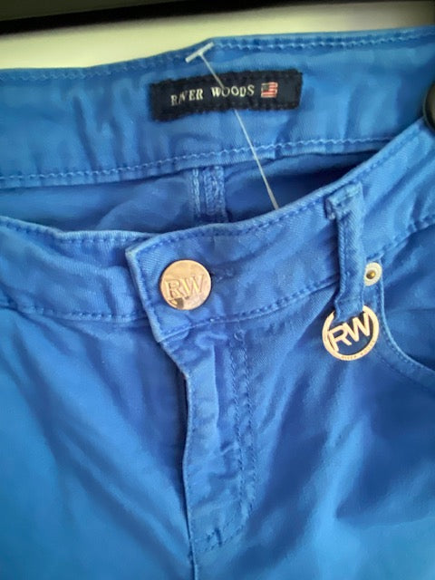 River Woods felblauwe broek maat 29 S