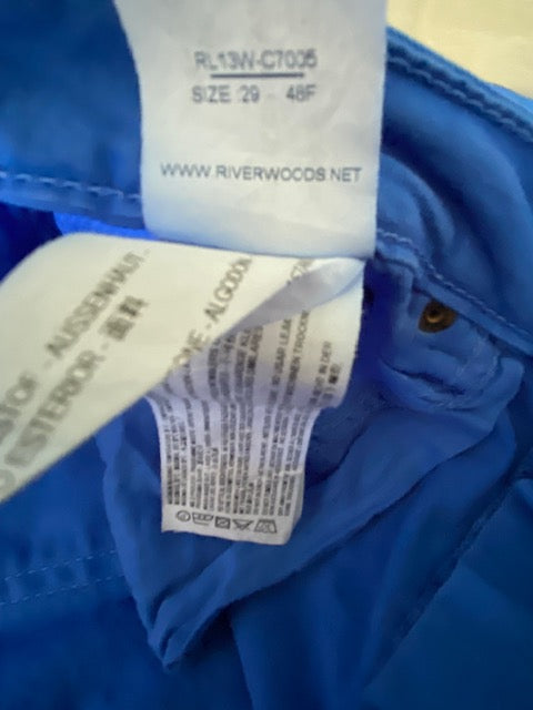 River Woods felblauwe broek maat 29 S