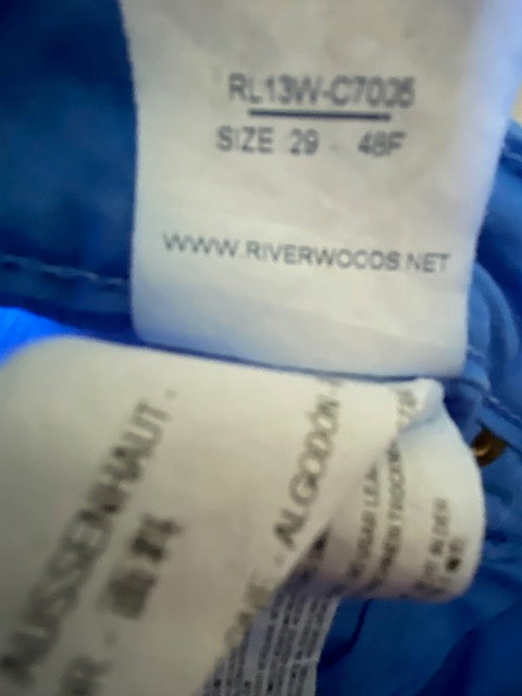 River Woods felblauwe broek maat 29 S