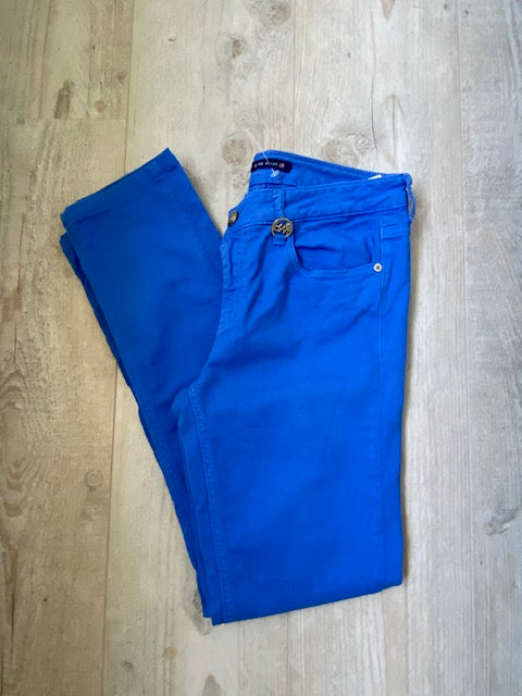 River Woods felblauwe broek maat 29 S