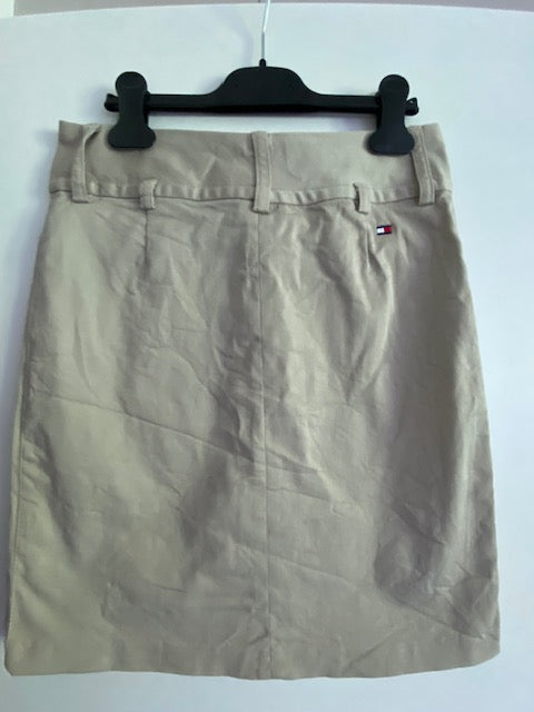 Tommy Hilfiger rechte rok beige maat S 36