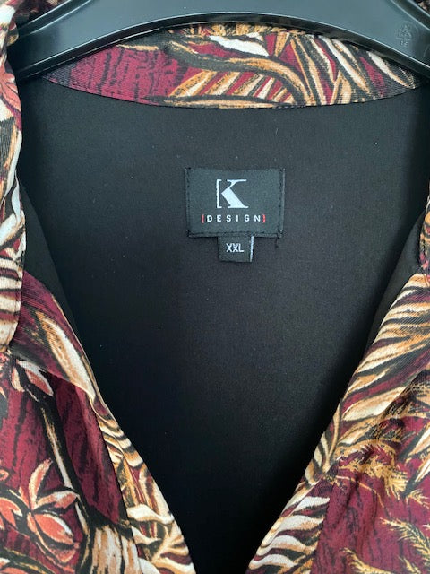 K design jurk bordeaux maat XXL