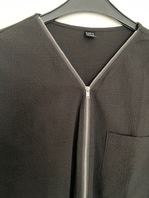 Zwarte tuniek jurk maat XL