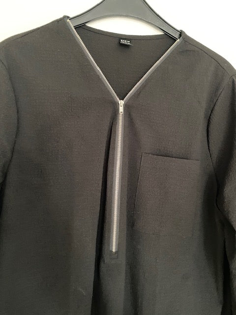 Zwarte tuniek jurk maat XL