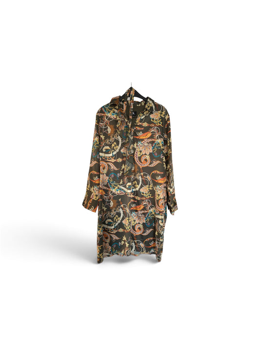 K Design jurk maat XXL met kleurrijke barok en paisleyprint