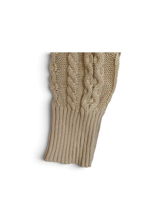 Jurk kabel beige tricot maat L