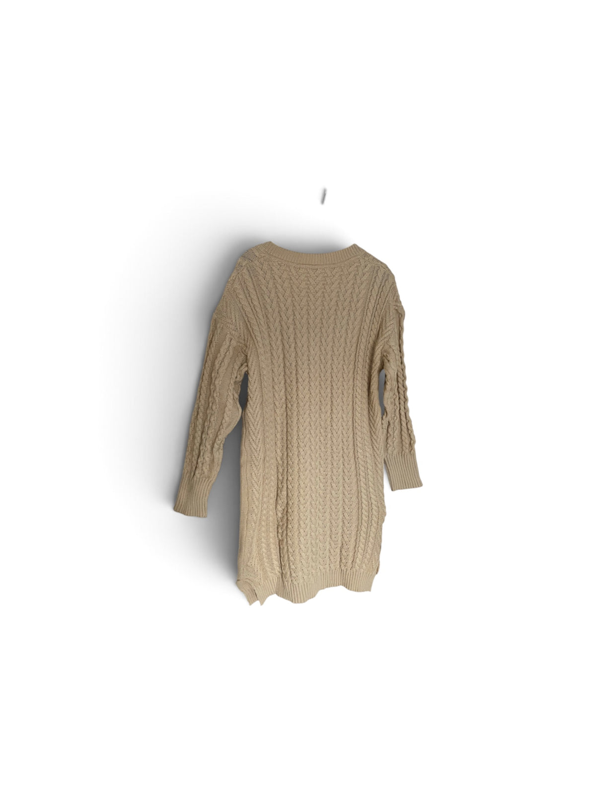 Jurk kabel beige tricot maat L