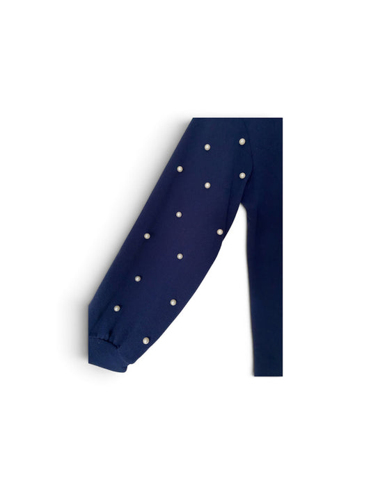 Donkerblauwe jurk maat L