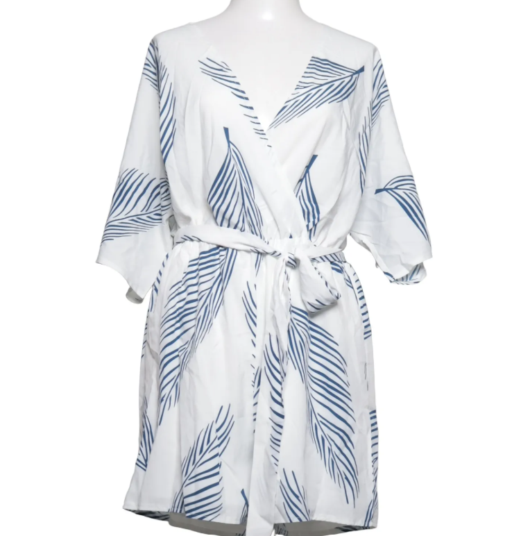 Zomerse jumpsuit met bladprint maat xxl