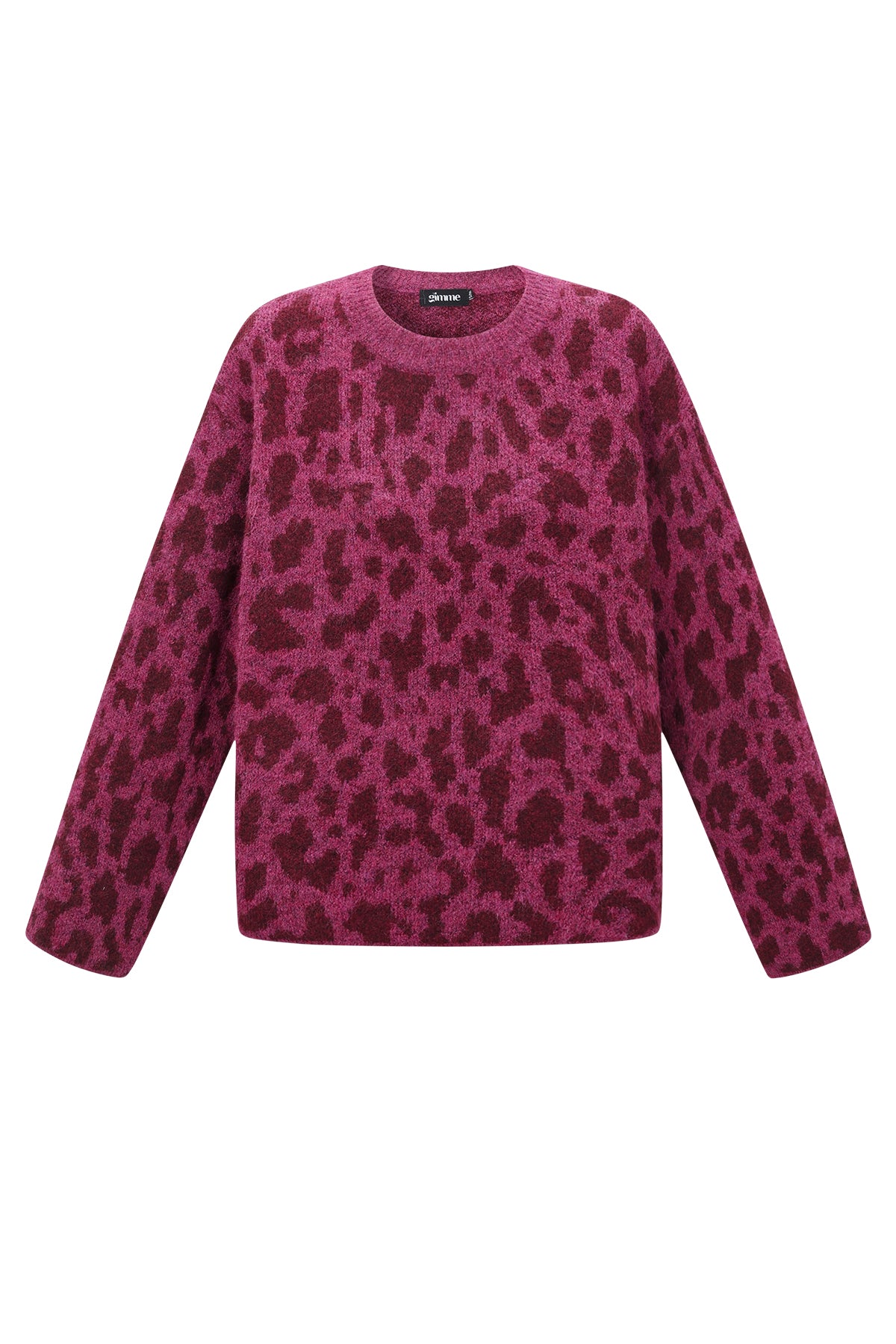 Stylish Leopard Print Knit Sweater for Fall/Winter